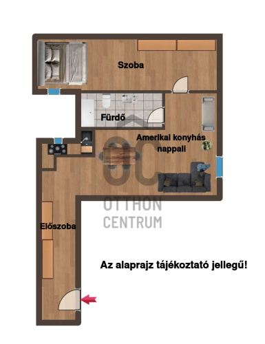 1-собен стан, 45 m²